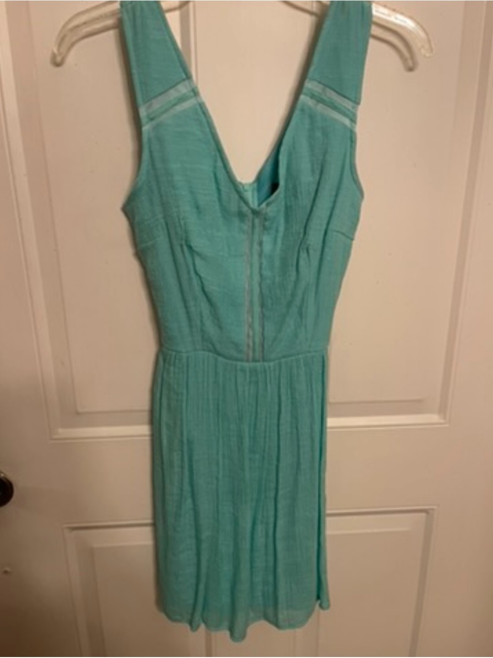 Teeze Me Aqua V-Neck Midi Dress